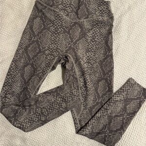 Balance Athletica Snakeskin Print Leggings – High Waisted Sculpting